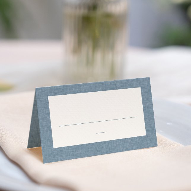 Carte De Placement Baby shower bleu chambray simple mignon (Créateur téléchargé)