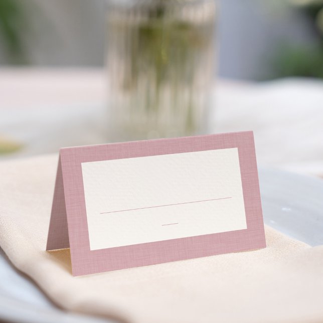 Carte De Placement Baby shower chambray rose simple mignon (Créateur téléchargé)