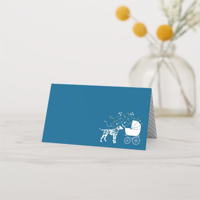 Carte De Placement Baby shower dalmate (Devant)