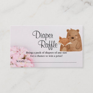Carte De Placement Baby shower des billets de tirage au sort de Woodl
