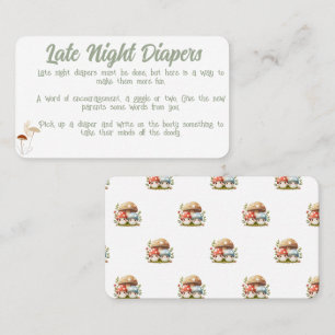Carte De Placement Baby shower des messages des plongeurs nocturnes d