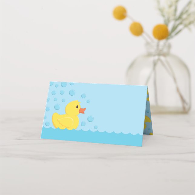 Carte De Placement Baby shower en caoutchouc (Devant)