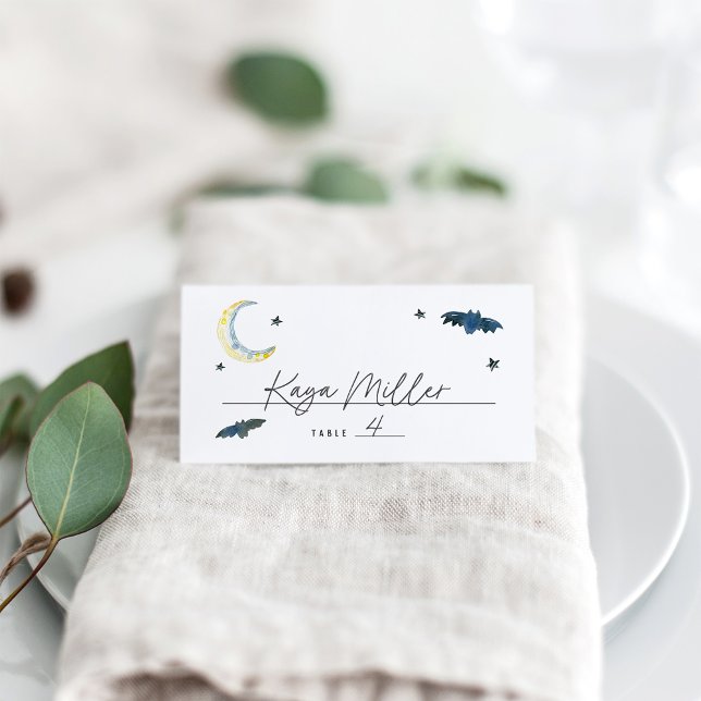 Carte De Placement Baby shower Halloween Cauldron (Créateur téléchargé)