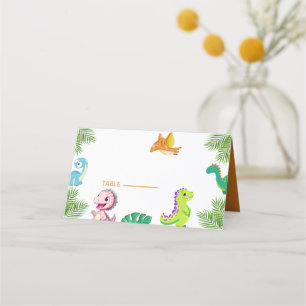 Carte De Placement Baby shower Little Dino