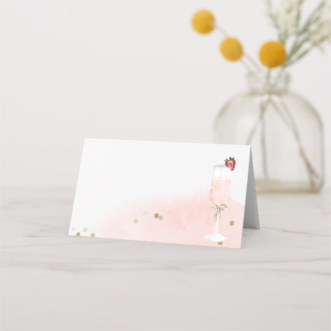 Carte De Placement Baby Shower Mimosa  (Devant)