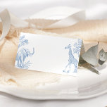 Carte De Placement Baby shower minimaliste Toile de jouy Safari<br><div class="desc">Toile de jouy Safari minimaliste baby shower Place Card Objets correspondants disponibles.</div>