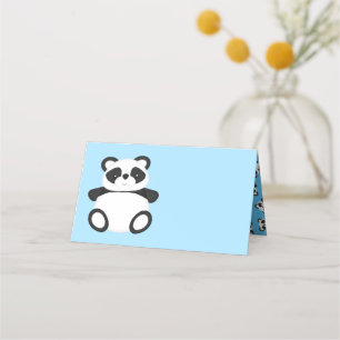 Carte De Placement Baby shower Panda Bear