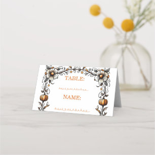 Carte De Placement Baby Shower Sorcière d'Halloween - Des Jumeaux se