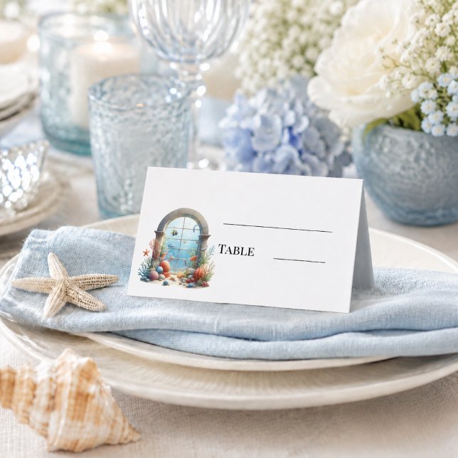 Carte De Placement Baby Shower sous la mer (Créateur téléchargé)