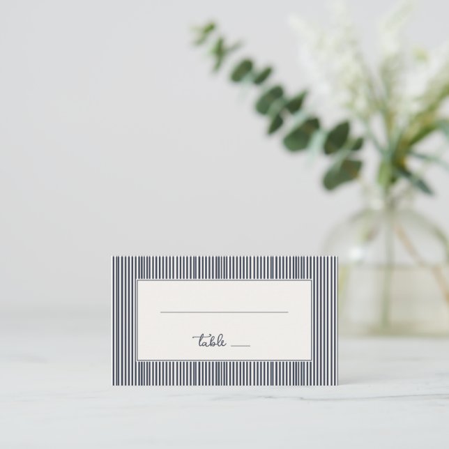 Carte De Placement Bandes grises modernes (Debout devant)