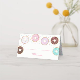 Carte De Placement Bébé de mignons Donut saupoudré