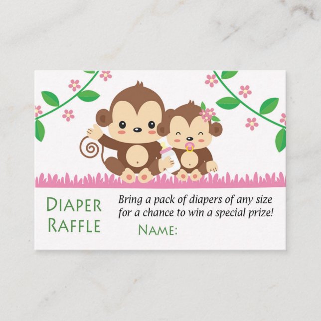 Carte De Placement Bébé Lait-Déchets de Déchets de Singe (Devant)
