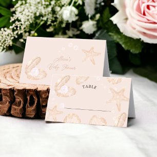 Carte De Placement Belle table de baby shower de perles