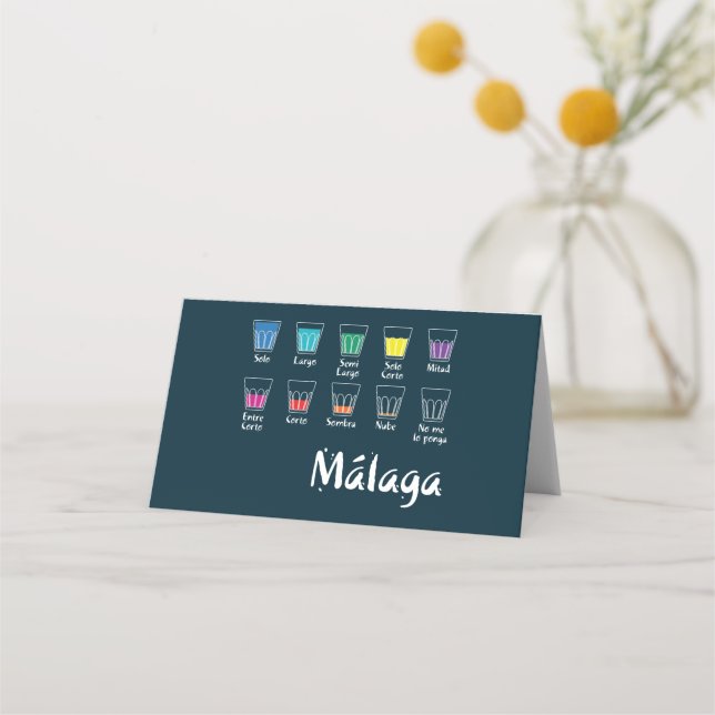 Carte De Placement Bienvenue à Malaga 1 : El Café (Devant)