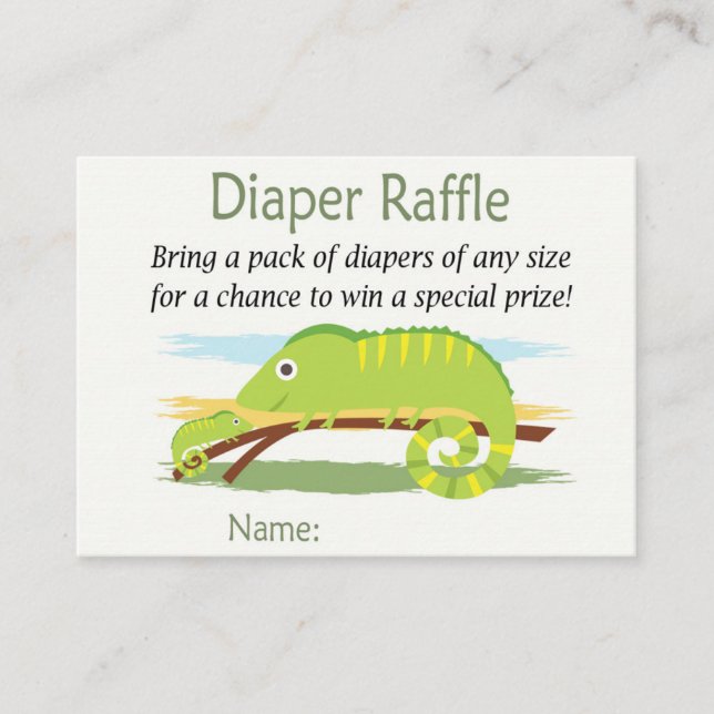 Carte De Placement Billets de rousseur de chaudières Chameleon (Devant)