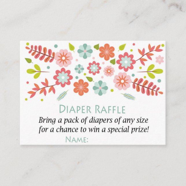 Carte De Placement Billets de rousseur de fleur (Devant)