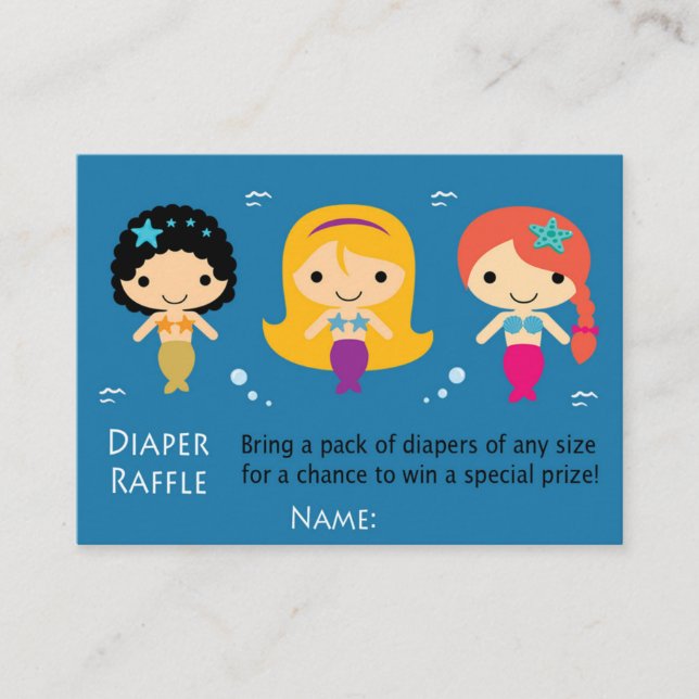 Carte De Placement Billets de rousseur de sirène (Devant)