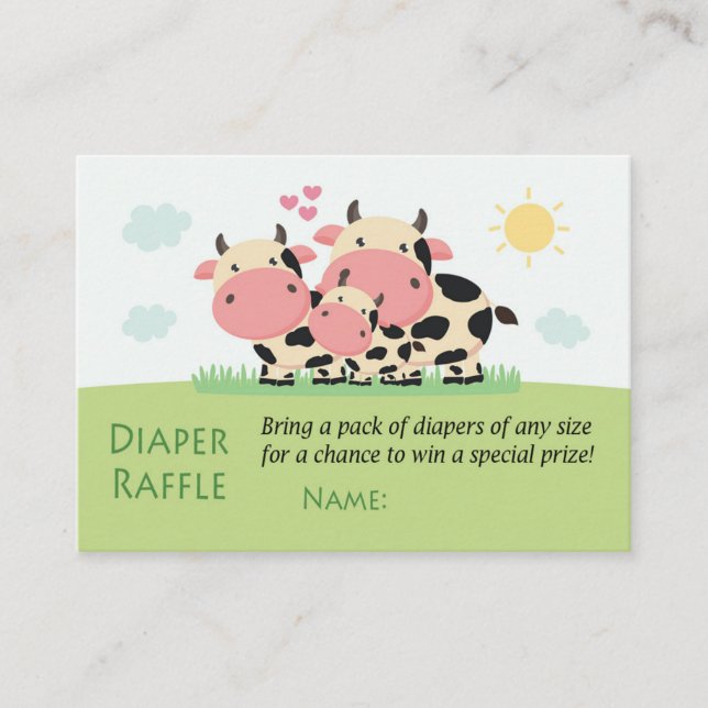 Carte De Placement Billets de rousseur de vaches (Devant)