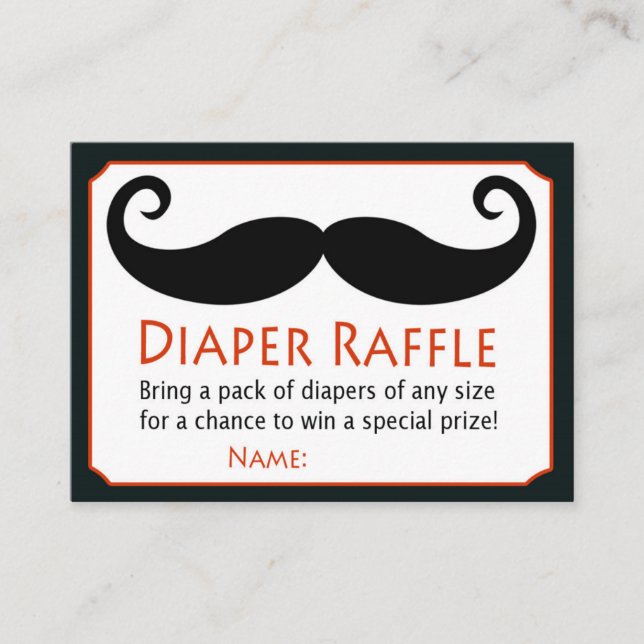 Carte De Placement Billets de rousseur Little Man Diaper (Devant)