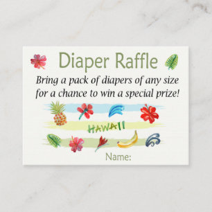 Carte De Placement Billets rabat Hawaiian Diaper