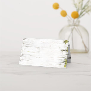 Carte De Placement Birch Tree Rustic Mariage