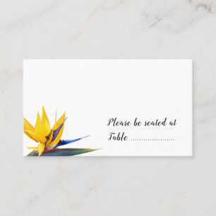 Carte De Placement Bird of Paradise Table Siège Escort Placer les car