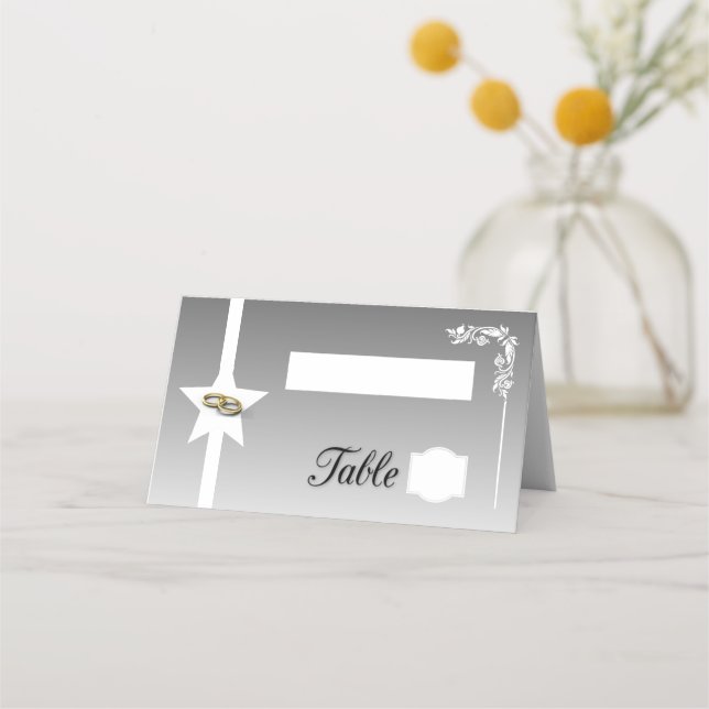 Carte De Placement Blanc-gris (Devant)