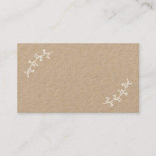 Carte De Placement Blank Rustic Laurels Mariage