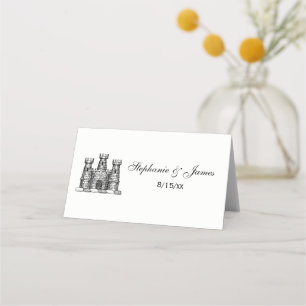 Carte De Placement Blason de Château Héraldique Vintage Emblème Armoi