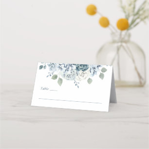 Carte De Placement Bleu Dusty moderne