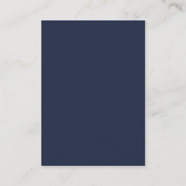 Carte De Placement Bleu marine (Devant)