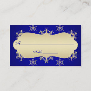 Carte De Placement Bleu, Parties scintillant or REGARDER Flammes de n