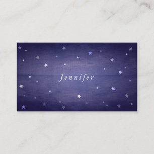 Carte De Placement Bleu Vintage Stars de Halloween décolorés