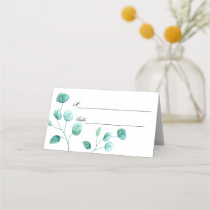Carte De Placement Blue Garden Watercolor Mariage