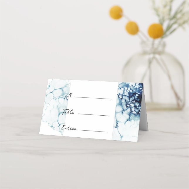 Carte De Placement Blue Nautical Destination Mariage Entree Choice (Devant)