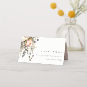 Carte De Placement Boho Watercolor Automne Automne Floral Mariage Web