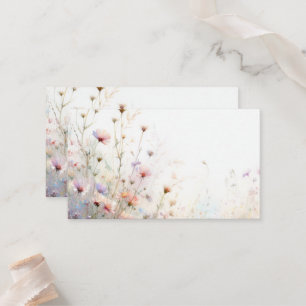 Carte De Placement Boho Watercolor Fleur sauvage Floral Personnaliser