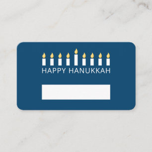Carte De Placement Bonne Hanoukka   Salutation aux chandelles simple 