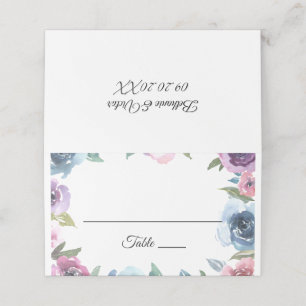 Carte De Placement Botanique Spring Floral & Chic Mariage Place Card