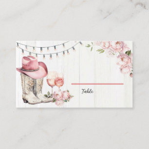 Carte De Placement Bottes florales de l'Ouest et bulles