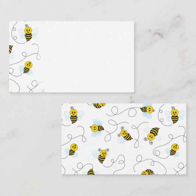 Carte De Placement Bumblebee volant Jaune Noir Bumble Bee (Devant / Derrière)