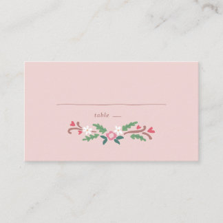 Carte De Placement Bunch floral romantique rustique