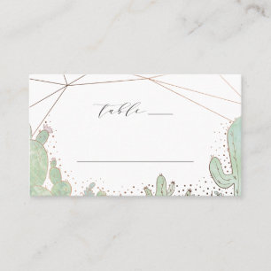 Carte De Placement Cactus et succulents Numéro de table du Mariage gé