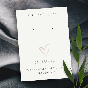 CARTE DE PLACEMENT CADEAU BLANC DU COEUR BRIDESMAID ÉCRAN DE RECHERCH