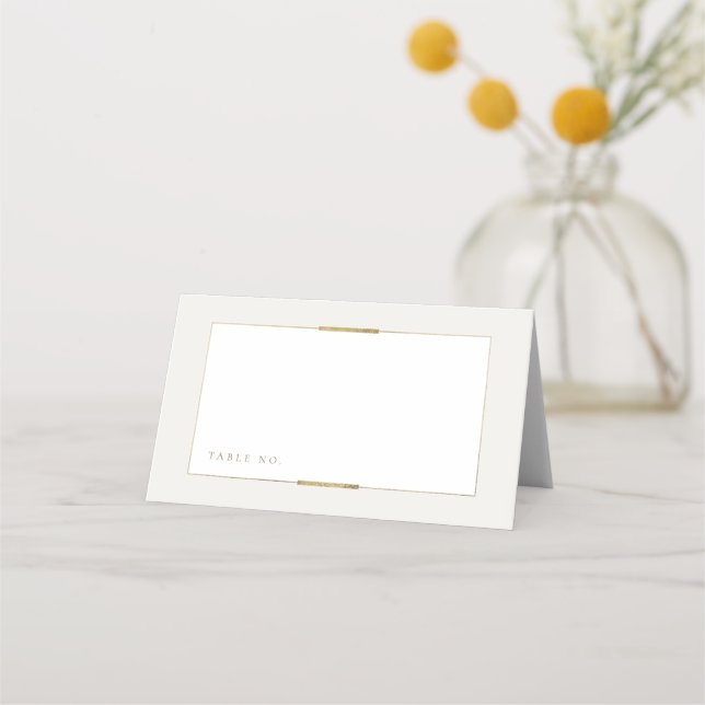 Carte De Placement Cadre Elégance Simple Moderne Classique Mariage (Devant)