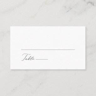 Carte De Placement Calligraphie moderne minimaliste simple Mariage pl