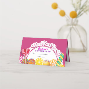 Carte De Placement CANDY STORE Bat mitzvah Siège Escort