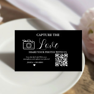 Carte De Placement Capturez le Carte photo de carte de code QR Love M