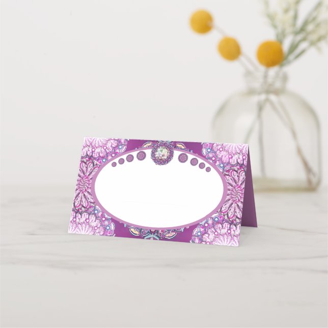 Carte De Placement Cardinal Red Rosace (Devant)