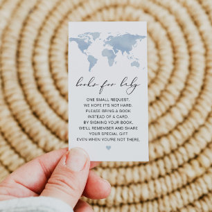 Carte De Placement CARMEN Blue Map Adventure Books for Baby Card